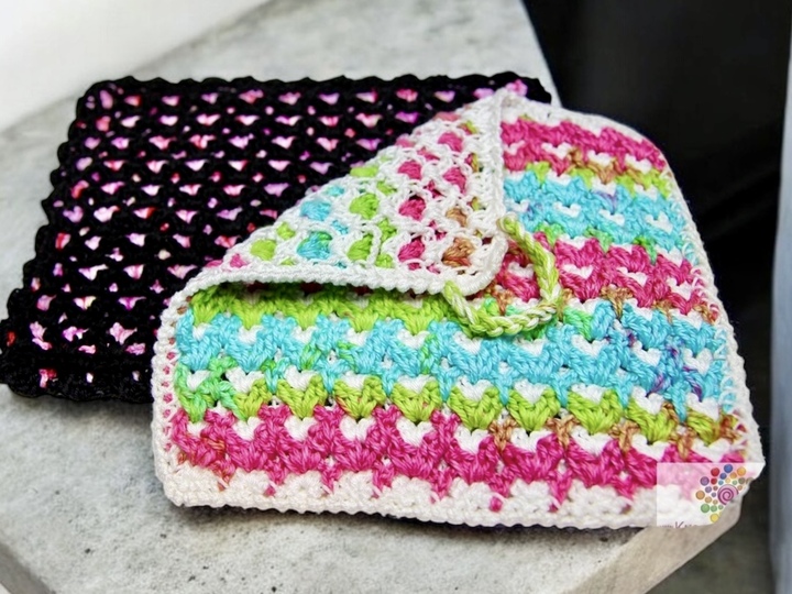 Topflappen Doppeldesign - Häkelanleitung