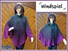 Häkelanlleitung Poncho "Windspiel"
