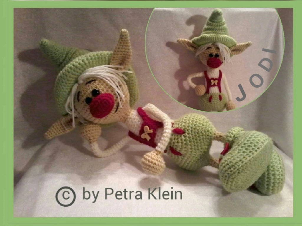 Häkelanleitung Amigurumi / Jodi der Kobold