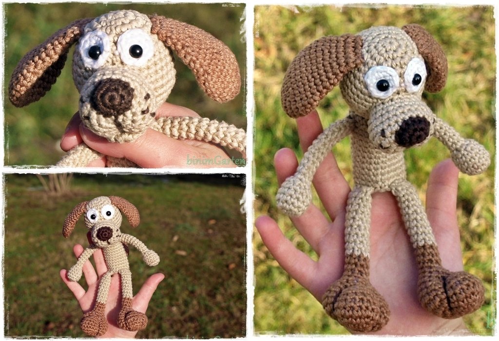 Fingerpuppe Hund - Häkelanleitung