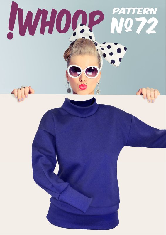 !WHOOP NO 72 Pulli Schnittmuster &amp; Nähanleitung GR. 32-46