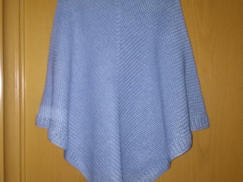 Häkelponcho Ciel Bleu