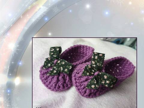 Häkelanleitung - Baby Ballerinas - in 3 Größen - schnell - einfach - supersüß