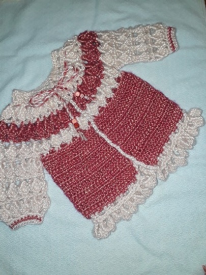 Häkelanleitung Babyjäckchen und Schühchen