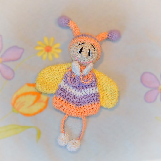 4er Set Frühlingsanhänger Frosch Biene Käfer Marienkäfer Frühlingsdeko Ostern