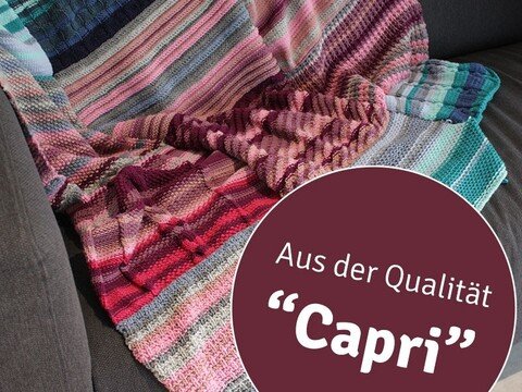 Strickanleitung Temperaturdecke "Capri" 759201D