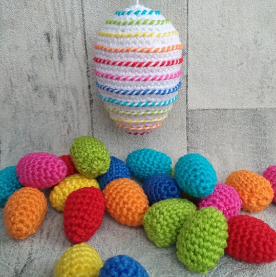 Mini-Eier - Streudeko oder zum Aufhängen - ca. 3,5 cm groß