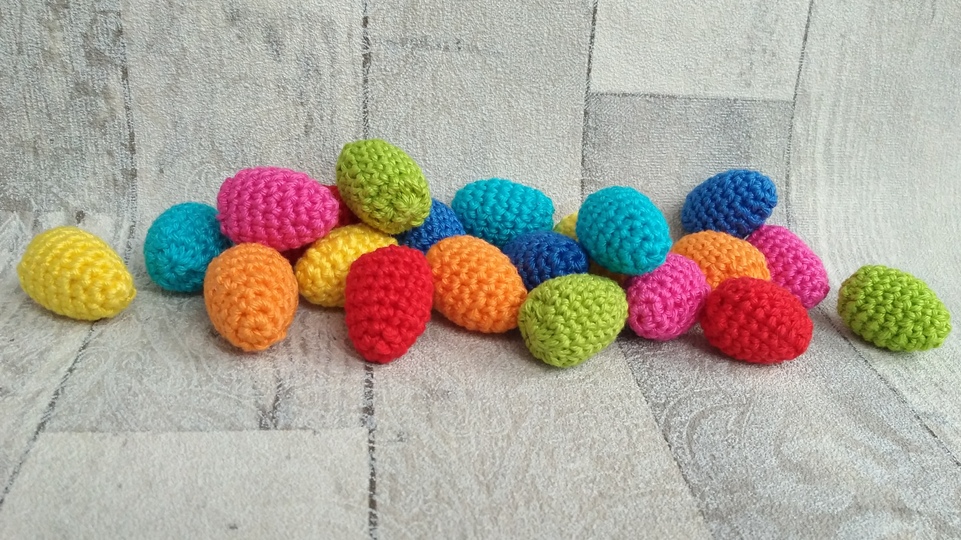 Mini-Eier - Streudeko oder zum Aufhängen - ca. 3,5 cm groß