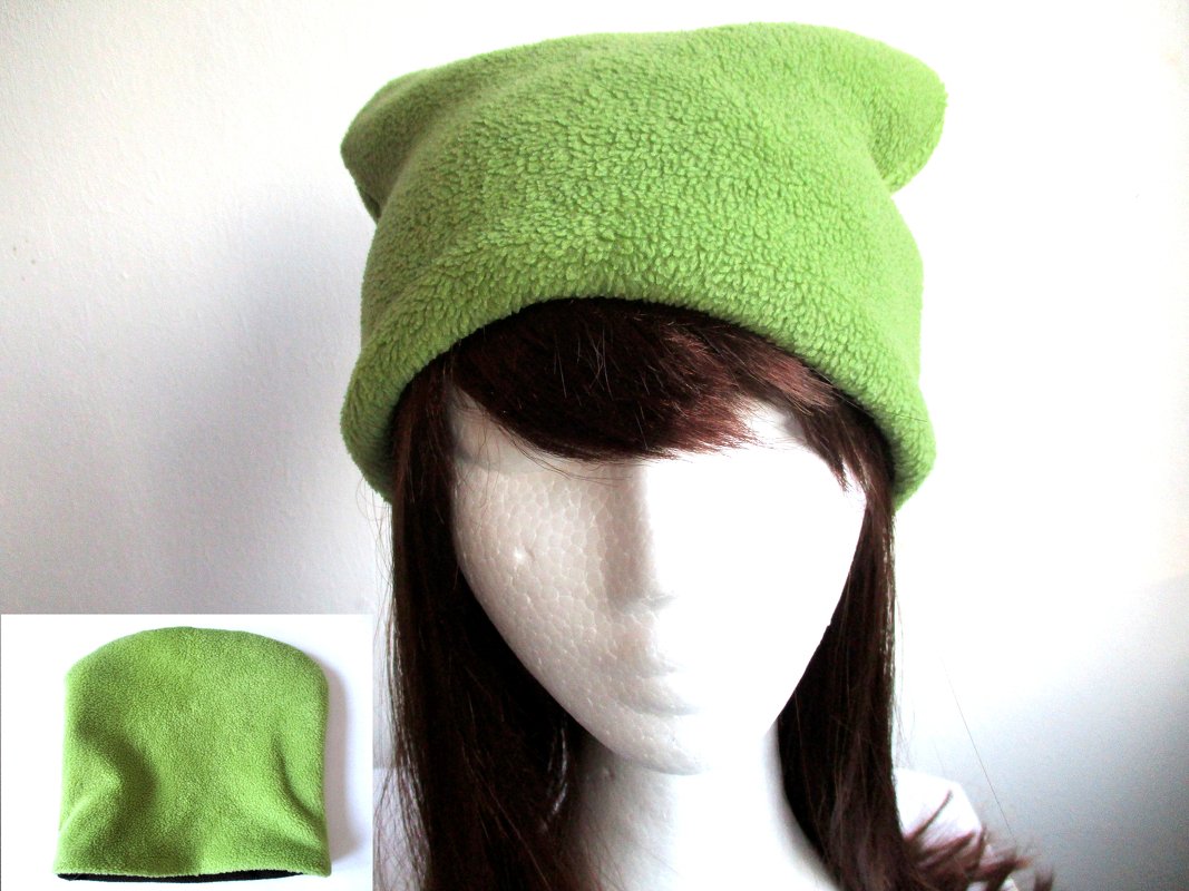 winter fleece beanie sewing pattern, 6 sizes