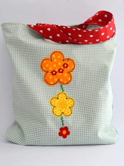 Stickdatei Blumengirlande senkrecht 13x18cm