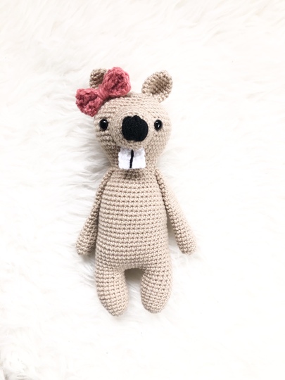 Häkelanleitung Kuscheltier Biber "Bailey"