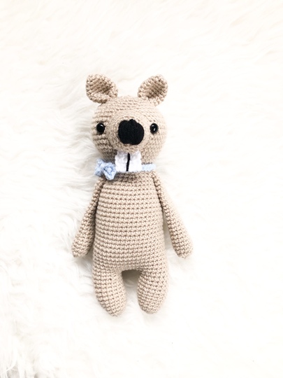 Häkelanleitung Kuscheltier Biber "Bailey"