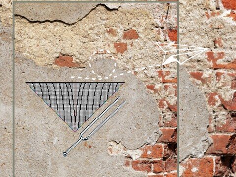 Motivtuch Stimmgabel ( Muster )