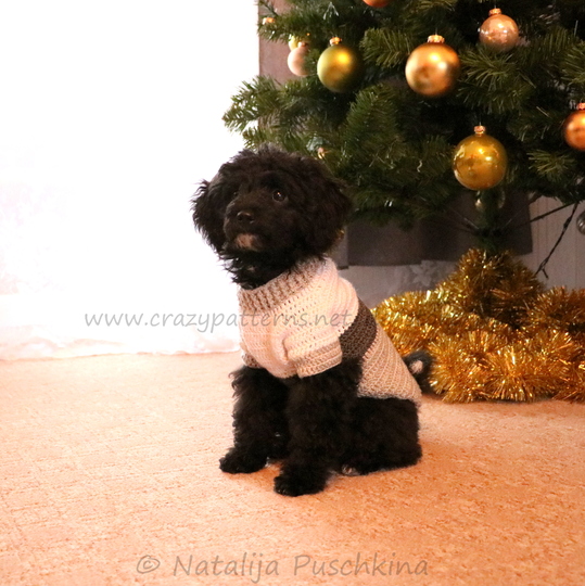 Hundepullover in 3 Größen - Häkelanleitung