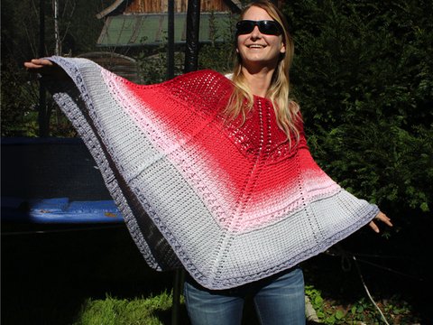 Häkelanleitung Poncho Maria