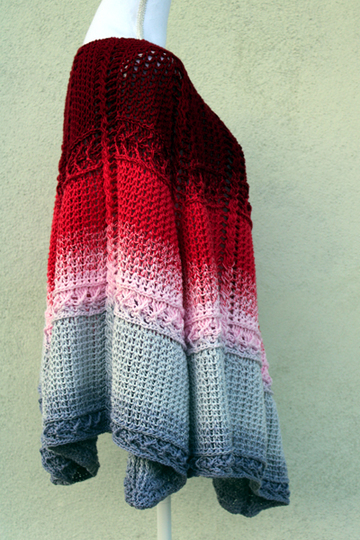 Häkelanleitung Poncho Maria