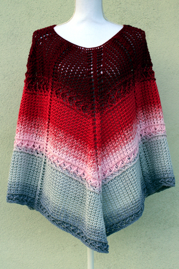 Häkelanleitung Poncho Maria