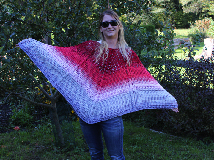 Häkelanleitung Poncho Maria