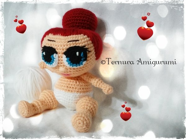 Crochet pattern doll, LOL Surprise PDF english- deutsch- dutch ternura amigurumi