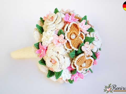 Häkelanleitung Brautstrauß