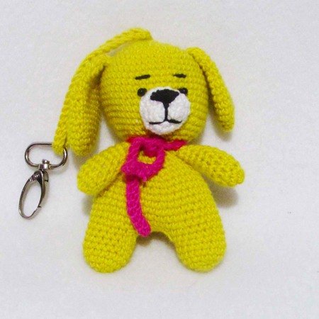 Crocheted dog soft toy amigurumi