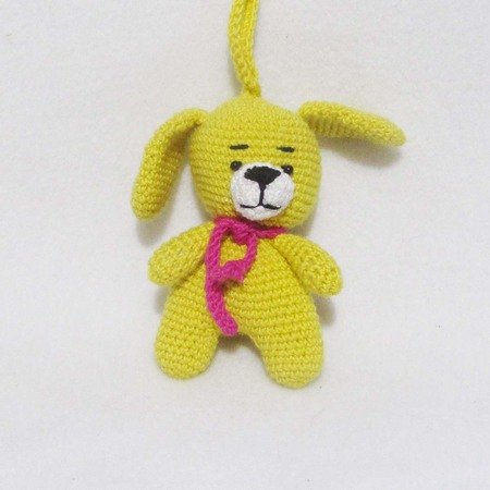Crocheted dog soft toy amigurumi