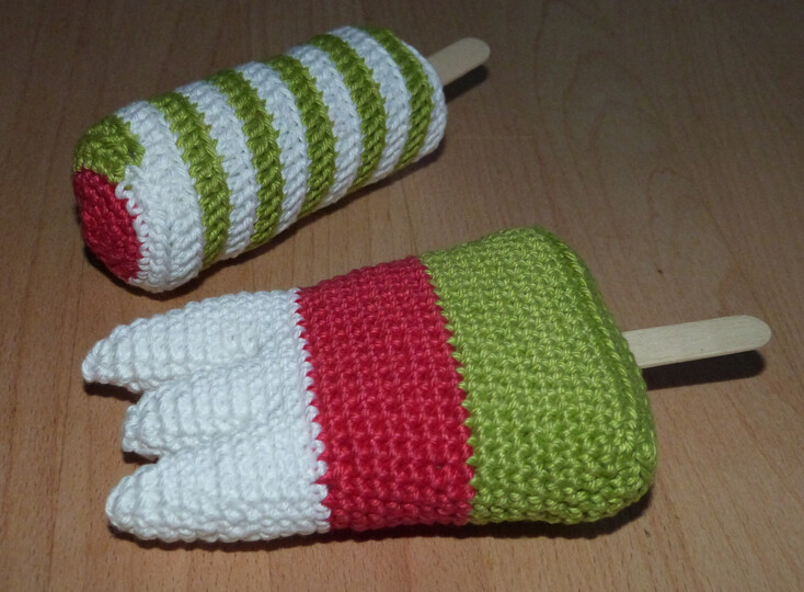 Häkelanleitung für Eis-Klassiker: Dolomiti und Twister