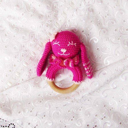 Crochet pattern rattle rabbit