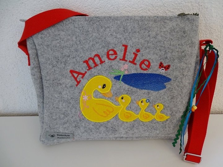 Entenfamilie Stickdatei