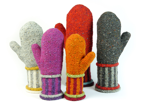 DANTE mittens, knitting pattern for 5 sizes