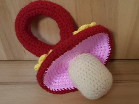 Häkelanleitung BabyRassel "Leonies Schnuller"