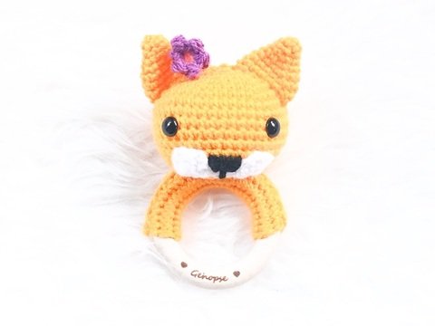 Häkelanleitung Babyrassel Löwin "Lilli"
