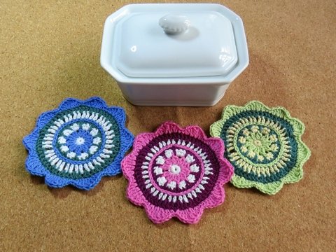 Mandala Glasuntersetzer Nr. 1