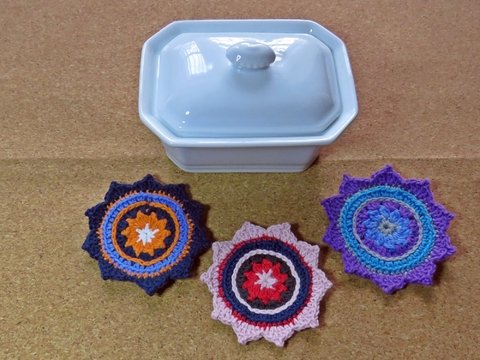 Mandala Glasuntersetzer Nr. 2