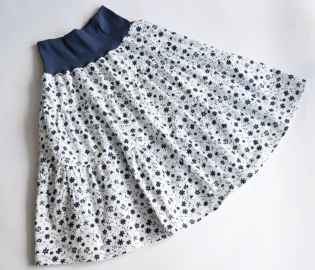 1402 NUR Nähanleitung Damenrock Sommerrock Stufenrock Rock Gr.34-44 PDF