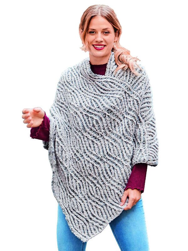 PONCHO BLATTRANKEN IM RELIEFPATENT - Bild 3