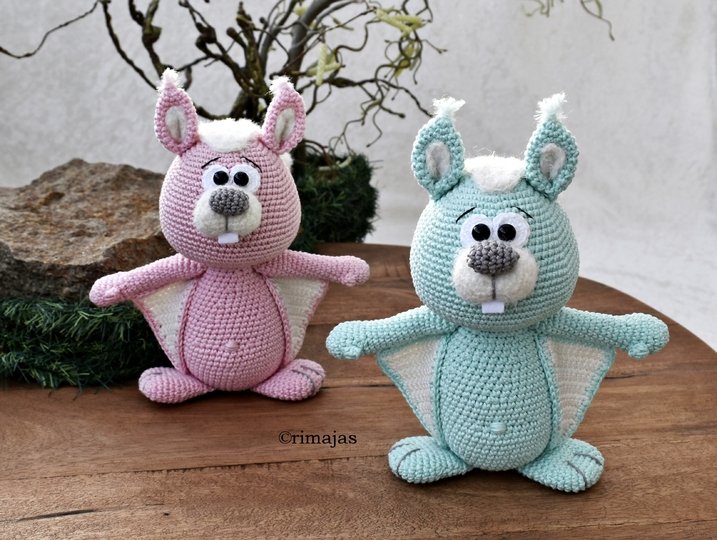 Häkelanleitung - Flughörnchen