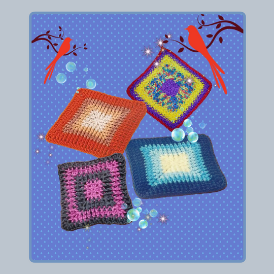 Granny, Topflappen,  Kissenhülle...Muster "Rahala"