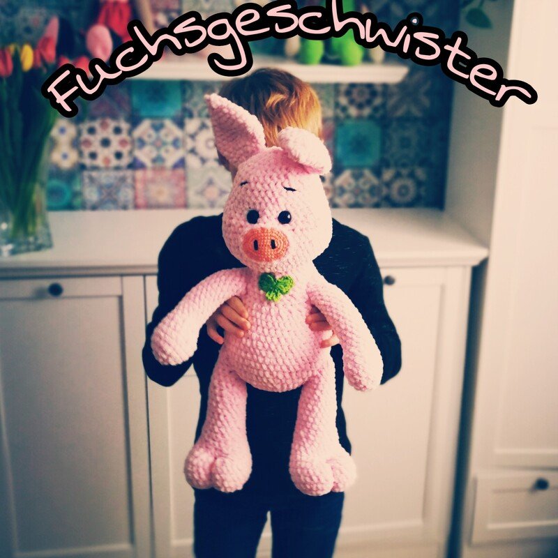 XXL Schweinchen "Freddy Ferkel" häkeln - Bild 11
