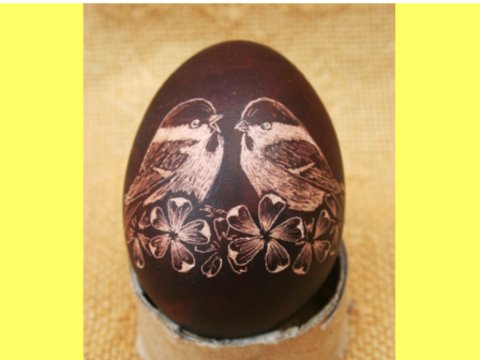 Ei gravieren, Bastelanleitung