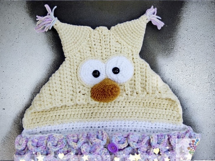 Sleeping Bag Snowy Owl Hedwig - Crochet Pattern