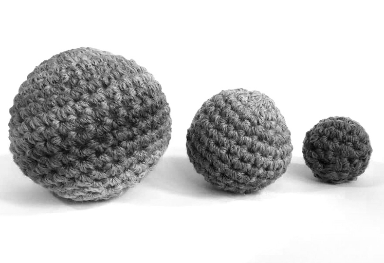 HäkelKugeln in 3 Größen :