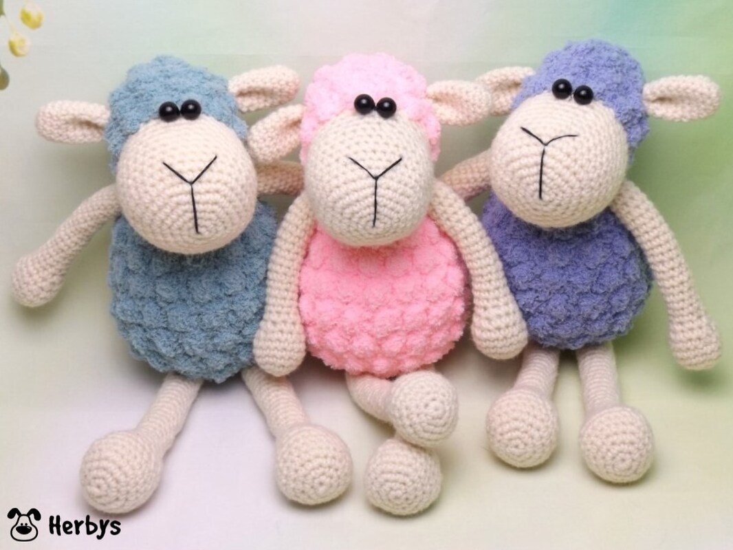 Häkelanleitung Schäfchen "Kunterbunt"