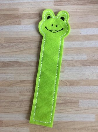 Lesezeichen Frosch Stickdatei ITH 13x18