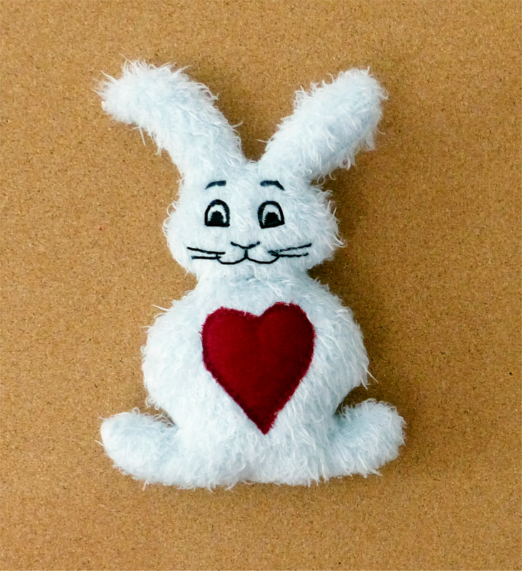 Stickdatei Hase ITH für den Rahmen 13 cm x 18 cm