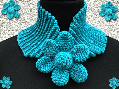 Halswärmer gemütliche  Blume