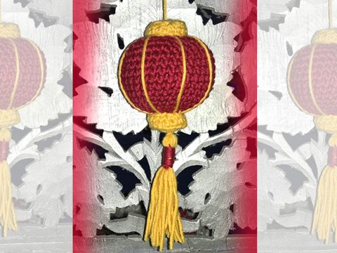 Lampion häkeln:  Kleiner China Lampion