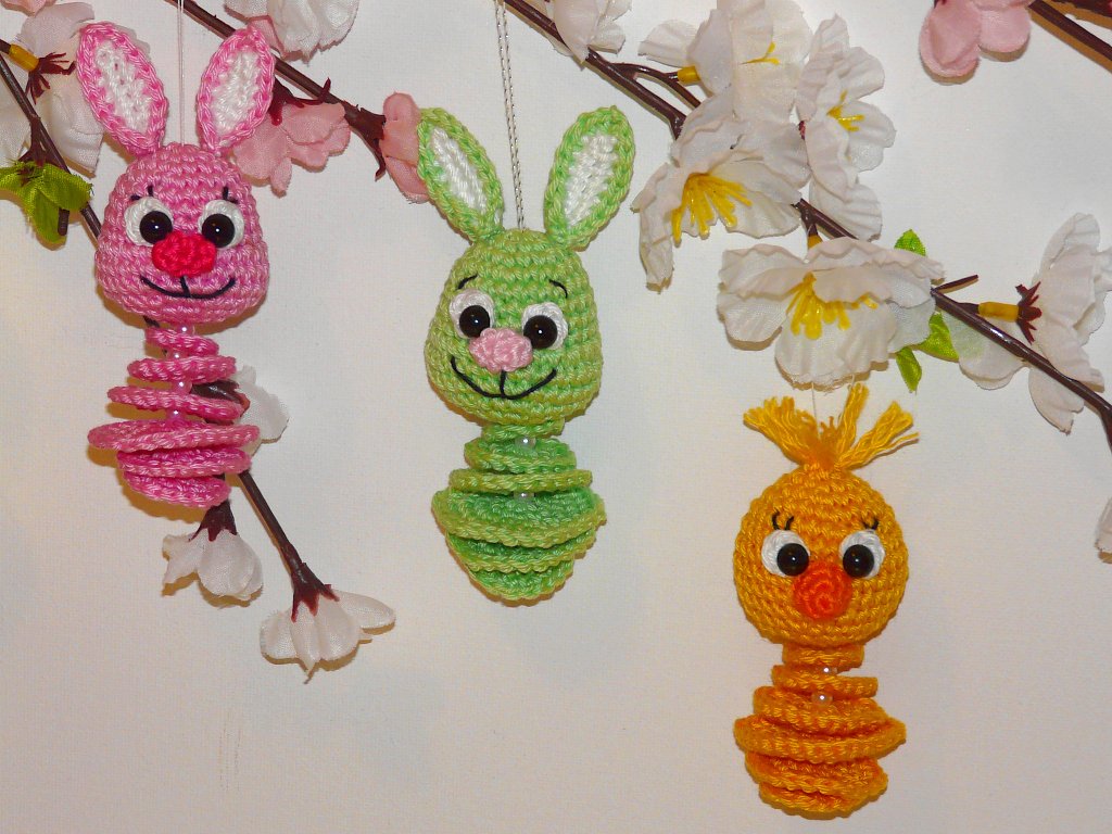 Häkelanleitung Osteranhänger Hase und Küken - Bild 2