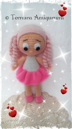 Crochet pattern doll NINNA pdf english- deutsch- dutch ternura amigurumi