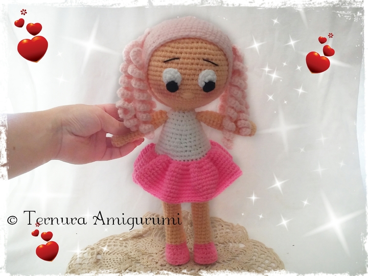 Häkelanleitung puppe NINNA pdf english- deutsch- dutch ternura amigurumi